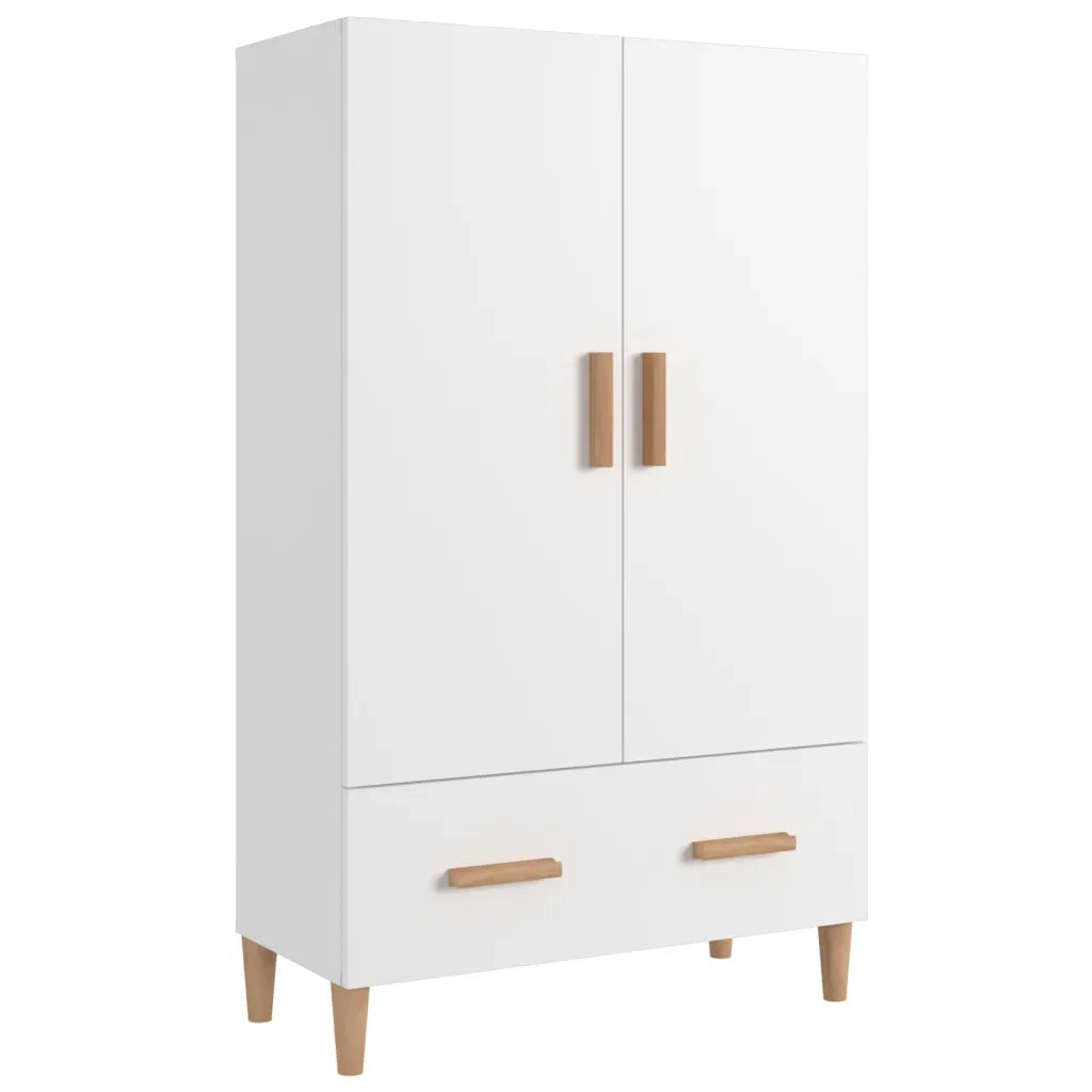 Credenza Bianca 70x31x115 cm in Legno Multistrato cod mxl 47789