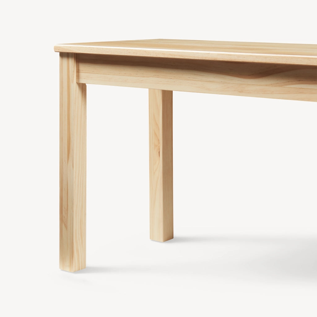 Panca da Tavolo Pranzo Trerunulu in Legno di Pino 140 x 35 x 45 cm - Naturale [en.casa]