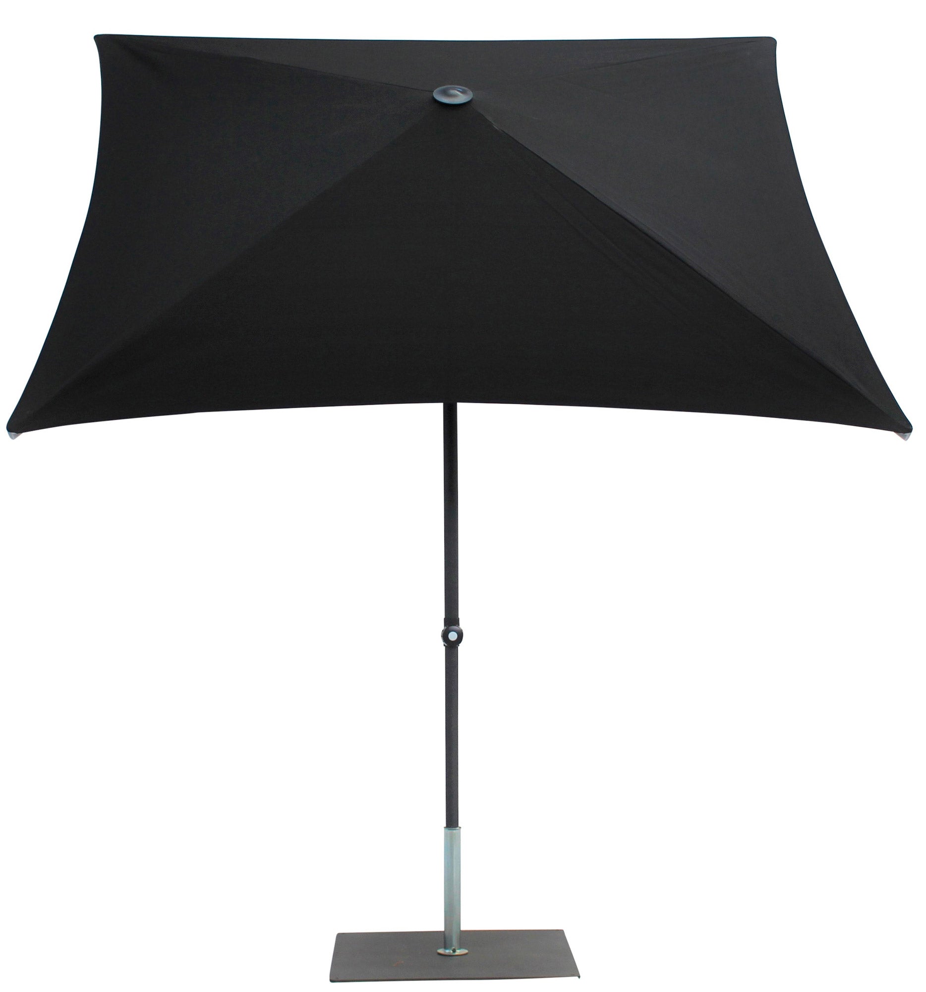 Ombrellone da Giardino 2x2 m Palo Ø38 mm in Alluminio Tessuto Olefin Trend Nero