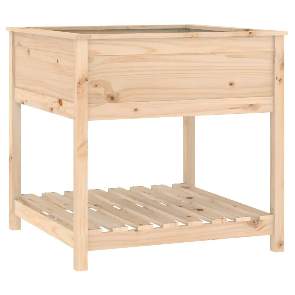 Fioriera con Mensola 82,5x82,5x81 cm in Legno Massello di Pinocod mxl 80631