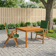 Set da pranzo da giardino 3 pezzi 3 pz Naturale 3434613
