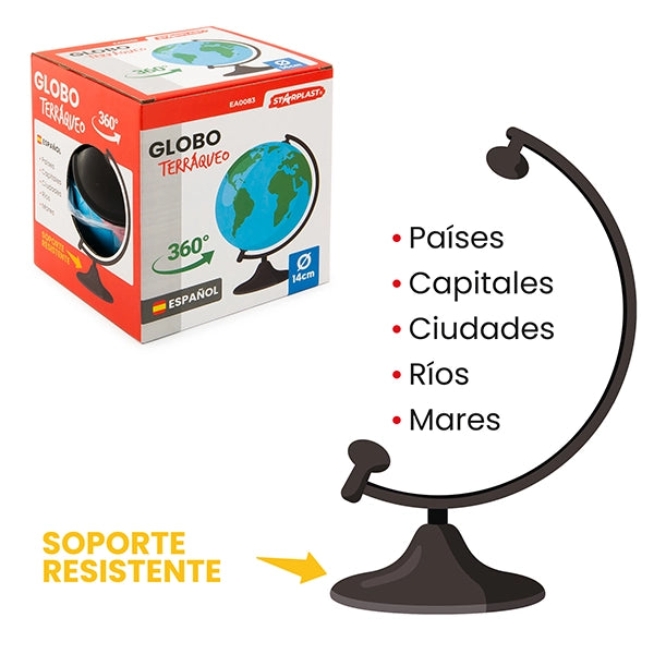 Globo Terrestre ¨C Minimal ¨C Rotante