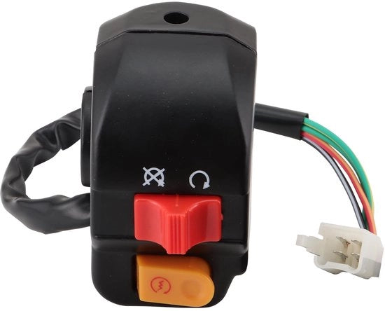 Commutatore 22mm - Ricambio per Scooter GY6 - 4 Pin - 250mm Cavo - Installazione Facile - Interruttore