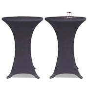 Coperture Elastiche per Tavoli 4 pz 80 cm Antracite CFW8936752