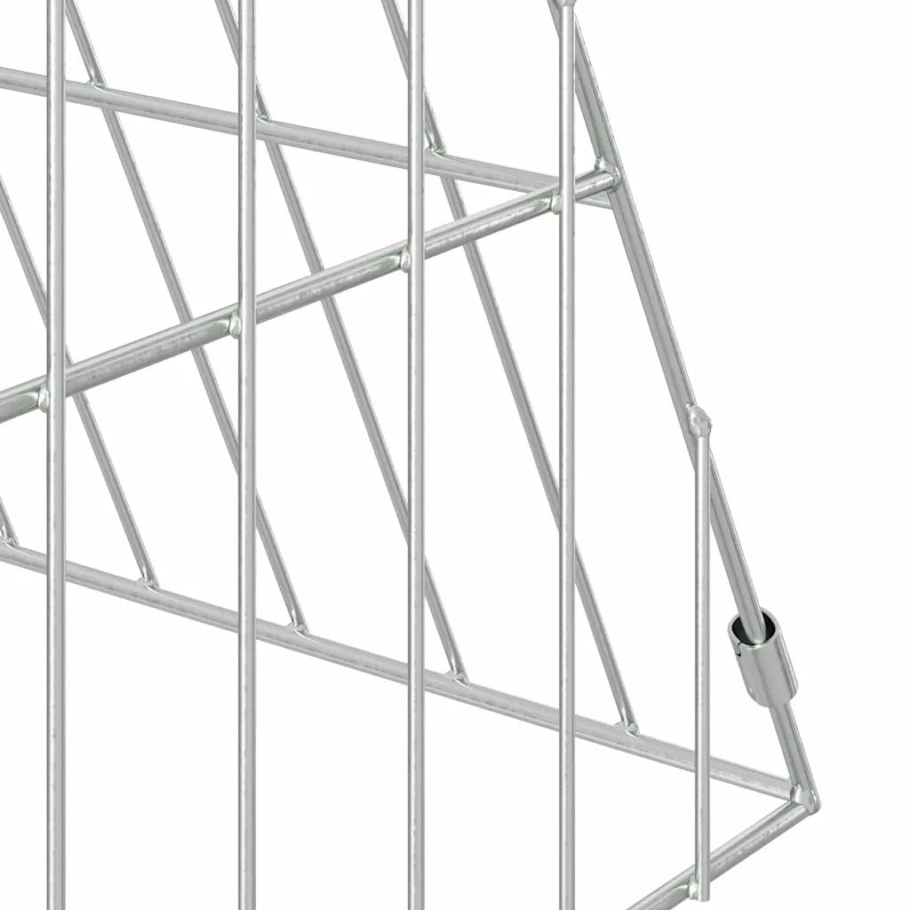 Gabbia per Conigli Argento 215 x 55 x 55 cm Acciaio zincato 42019225