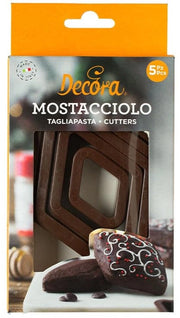 Decorazione 0255085 5 Spineventilatori in Plastica, 15x9x4 cm, Marrone