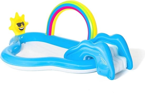 Piscina per bambini da giardino 257 x 145 x 91 cm per divertimento estivo
