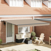 Tenda Retrattile Beige 400 × 300 cm Tessuto e Alluminio 3330613