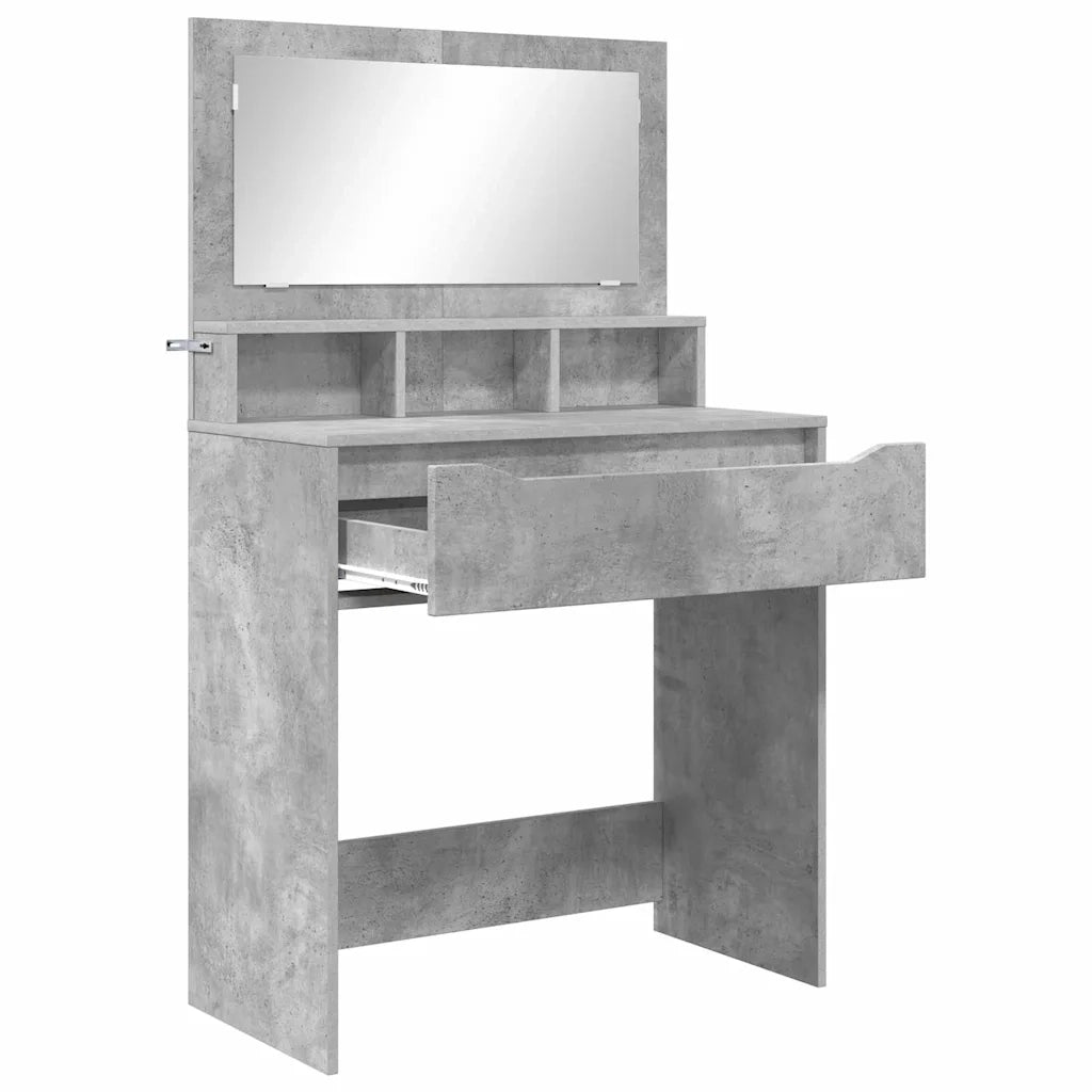 Tavoli da Trucco per Camera da Letto Grigio cemento