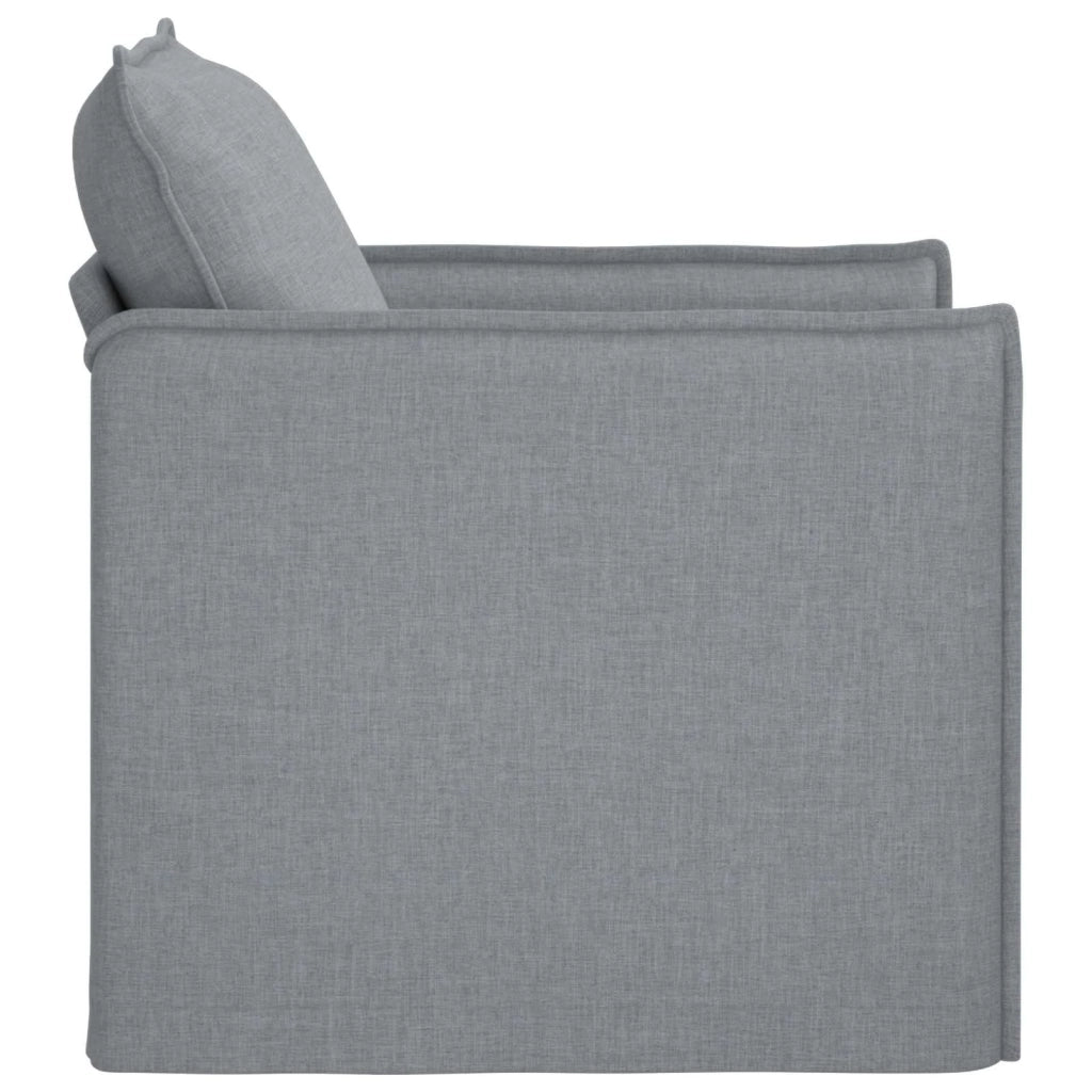 Divano Grigio chiaro 195 x 82 x 85 cm Tessuto