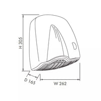 Asciugamani Elettrico con Fotocellula 1850W Vama U-Nik SF ABS Grigio Matto
