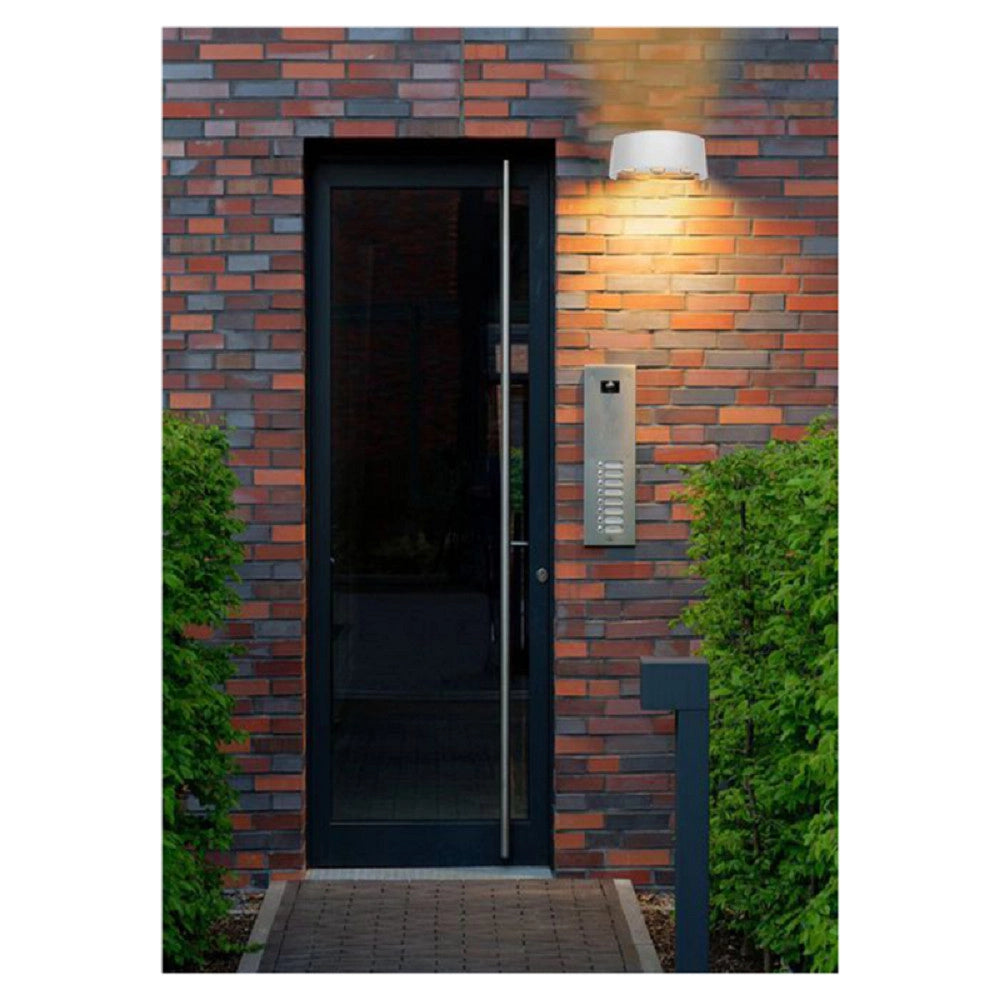 Trade Shop - Applique Esterno Led 16 Watt Crown Ip65 Up & Down Bianco Luce Es64 - -bianco Caldo      -
