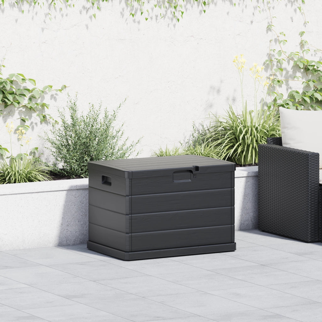 Baulo di Stoccaggio per Giardino - Antracite, 77.5 x 54.5 x 53 cm, Plastica, 170 L