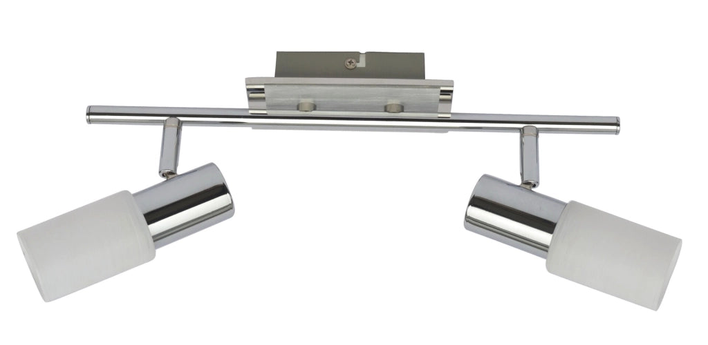Faretto soffitto Logan cromo/bianco 2xE14 40W Rabalux