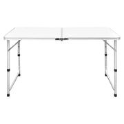 Tavolo da Campeggio Pieghevole Alluminio Regolabile 120x60 cm CFW5952150