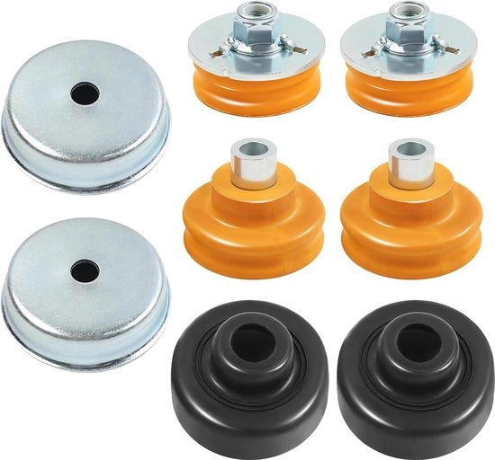 Supporto di sospensione posteriore veicolo - assorbimento shock - set di riparazione per la serie 1, serie 3, serie X1 - E81, E82, E84, E87, E88, E90, E91, E92, E93 - 33506771737, 33506767010, 33526764418 cm.