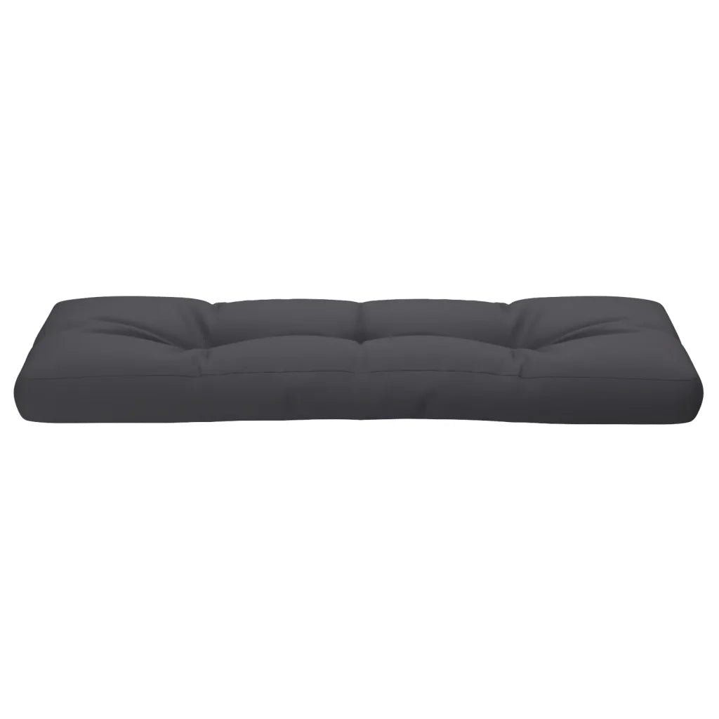 Cuscino per Pallet Antracite 120x40x12 cm in Tessuto