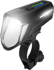 Led-avviamento per bicicletta 110 lux modalità sensore larghezza luce regolabile 20 ore durata luce nero - illuminazione potente