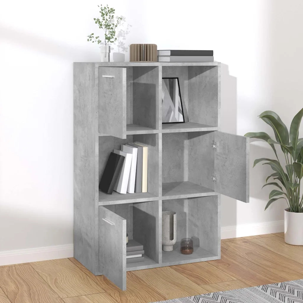 Armadietto Grigio Cemento 60x29,5x90 cm in Legno Multistrato CFW8795532