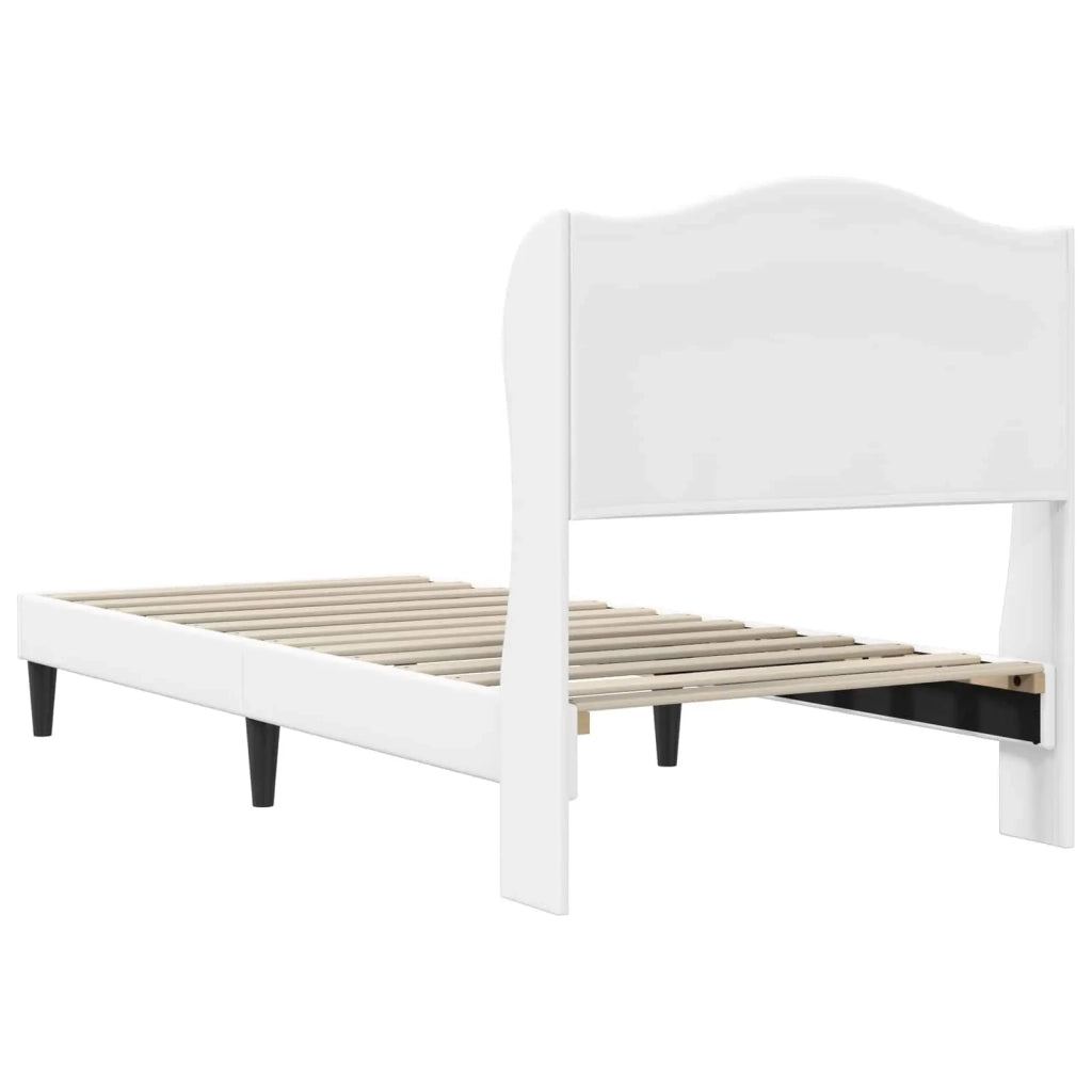 Struttura del letto con testiera Bianco 80 x 200 cm Similpelle 42027836