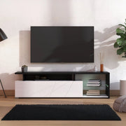 Induno, Mobile Porta tv 6 Ripiani, 170x41.5x46.5h cm Bianco