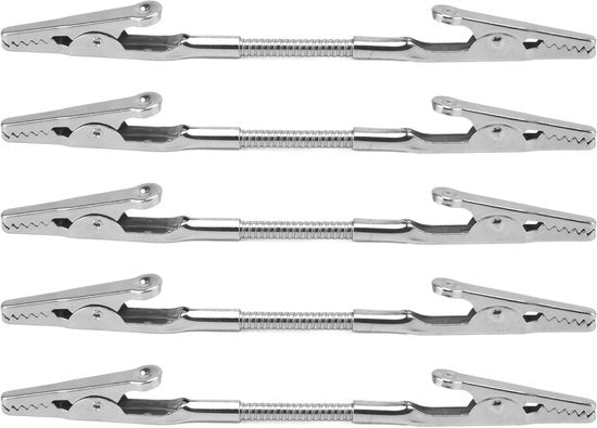 Sosteggi Foto Metallici Flessibili a Doppia Testa - 5 Pezzi .
