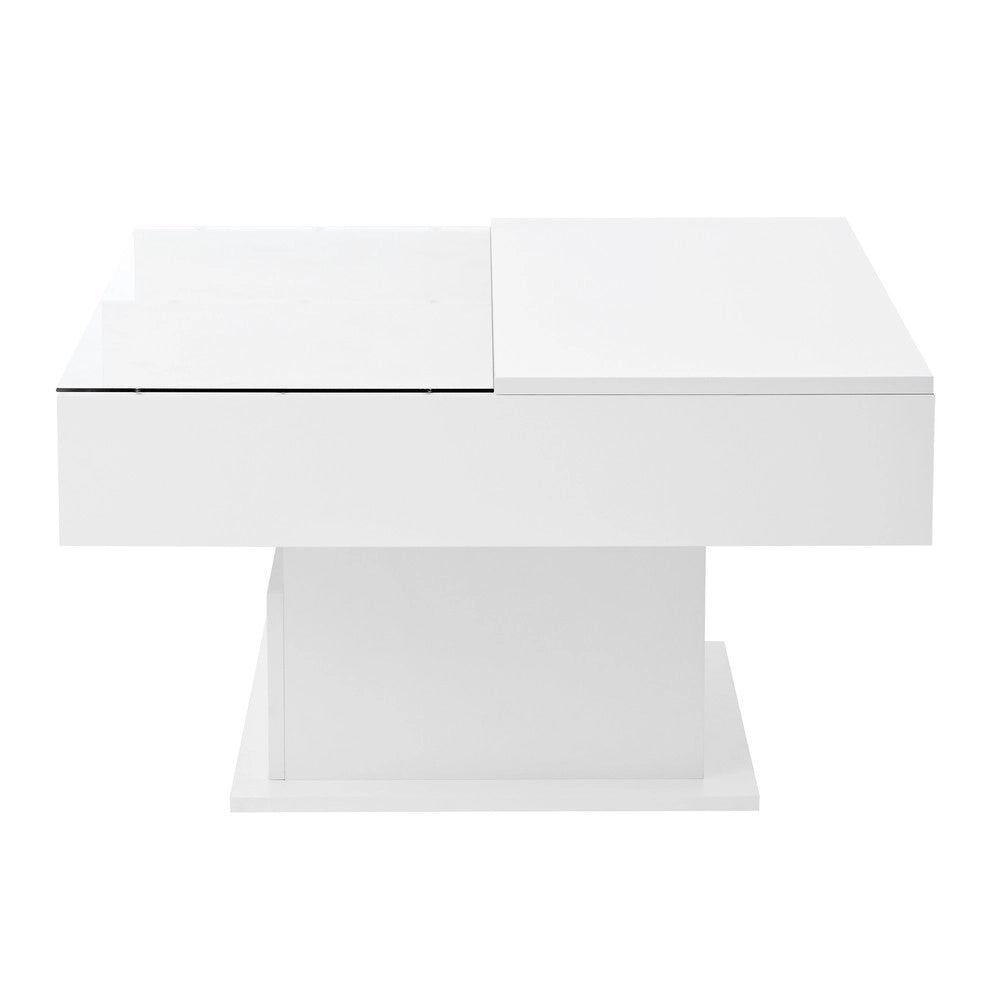 Tavolino da Caff¨¨ con LED e Piano Alzabile ¨C MINIMAL ¨C Moderno, Soggiorno