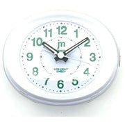 Lowell JA-7119B Sveglia Analogica da Tavolo con Snooze e Luce colore Bianco