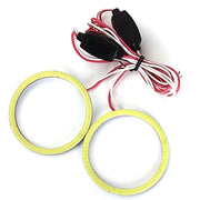 Trade Shop - 8 Cm Led Cob Circolare Auto 12v 10w Faro Fari Occhi D'angelo Anello Luminoso -