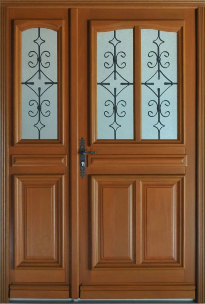 Porta d'ingresso a gradini modello "Vauban" Dimensioni 215 X 120 Spinta a destra (dimensioni della tabella) senza maniglia