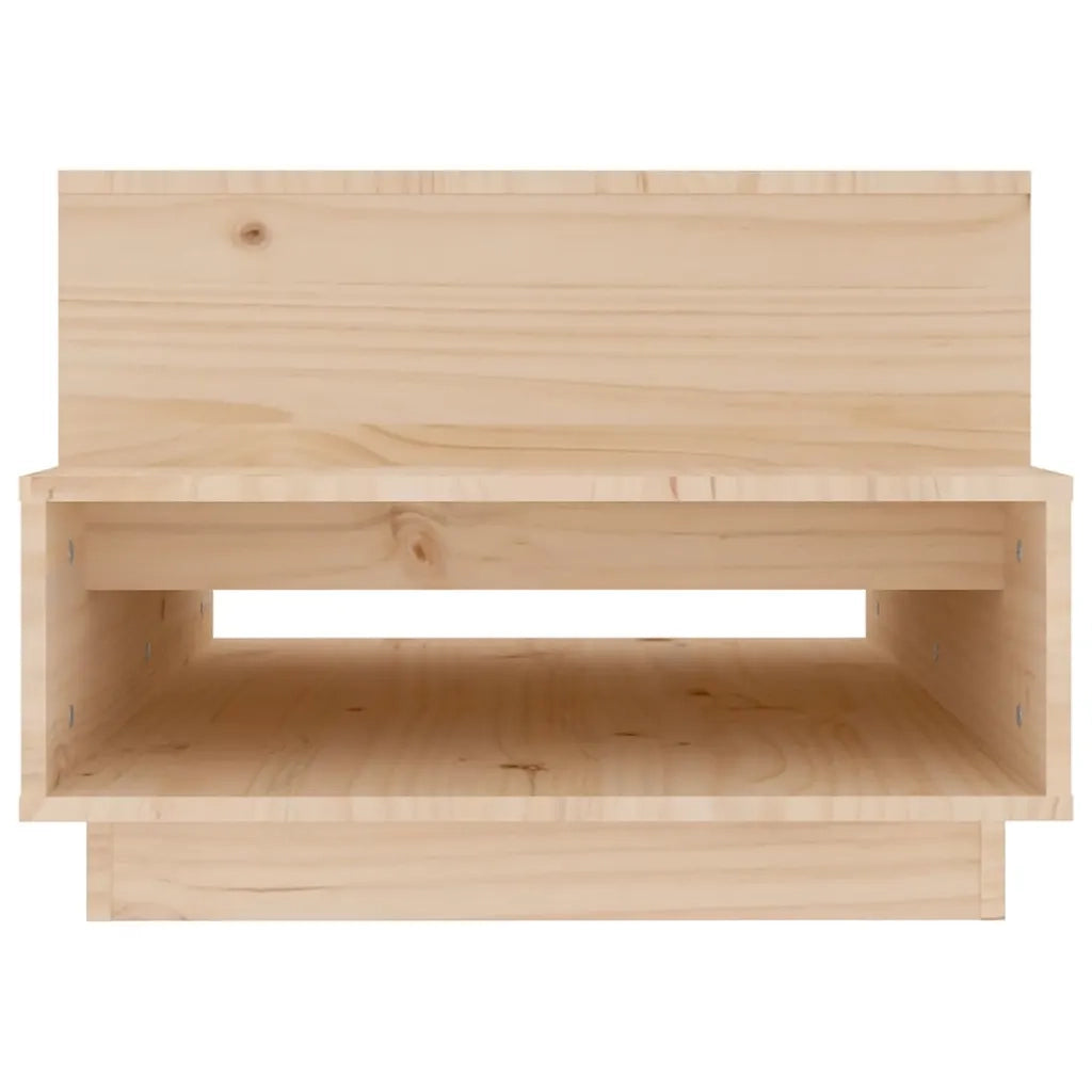 Tavolino da Salotto 80x55x40,5 cm in Legno Massello di Pino 814514