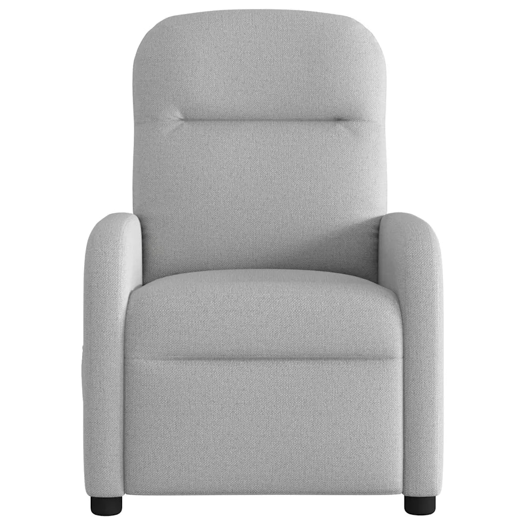 Divano Sedia-Poltrona Reclinabile Massaggio Elettrica Grigio Nuvola Tessuto 933850