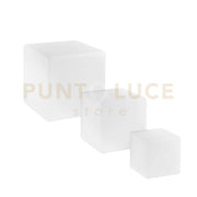 LAMPADA LED RICARICABILE GECO CUBO BIANCO 4W 240LM RGBW DIMMERABILE IP65 TELECOMANDO INCLUSO 40X40X40CM