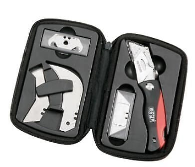 Bessey DBKPH-SET Set di Coltelli Pieghevole con Impugnatura Ergonomica 25 Pezzi Custodia in Nylon colore Nero