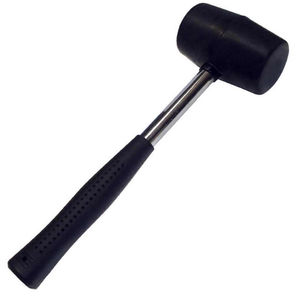 Trade Shop - Martello Mazzuolo Mazza Con Testa In Gomma E Manico Ergonomico In Fibra Da 450gr -