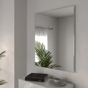 Civitella, Specchio kit Fissaggio a Muro Incluso, 79x95h cm Bianco