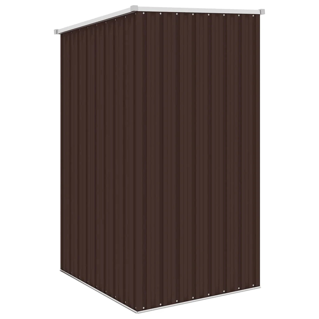 Casetta da giardino cabina ripostiglio casetta da esterno robusta casetta per attrezzi marrone 87 x 98 x 159 cm acciaio zincato marrone 02_0022328