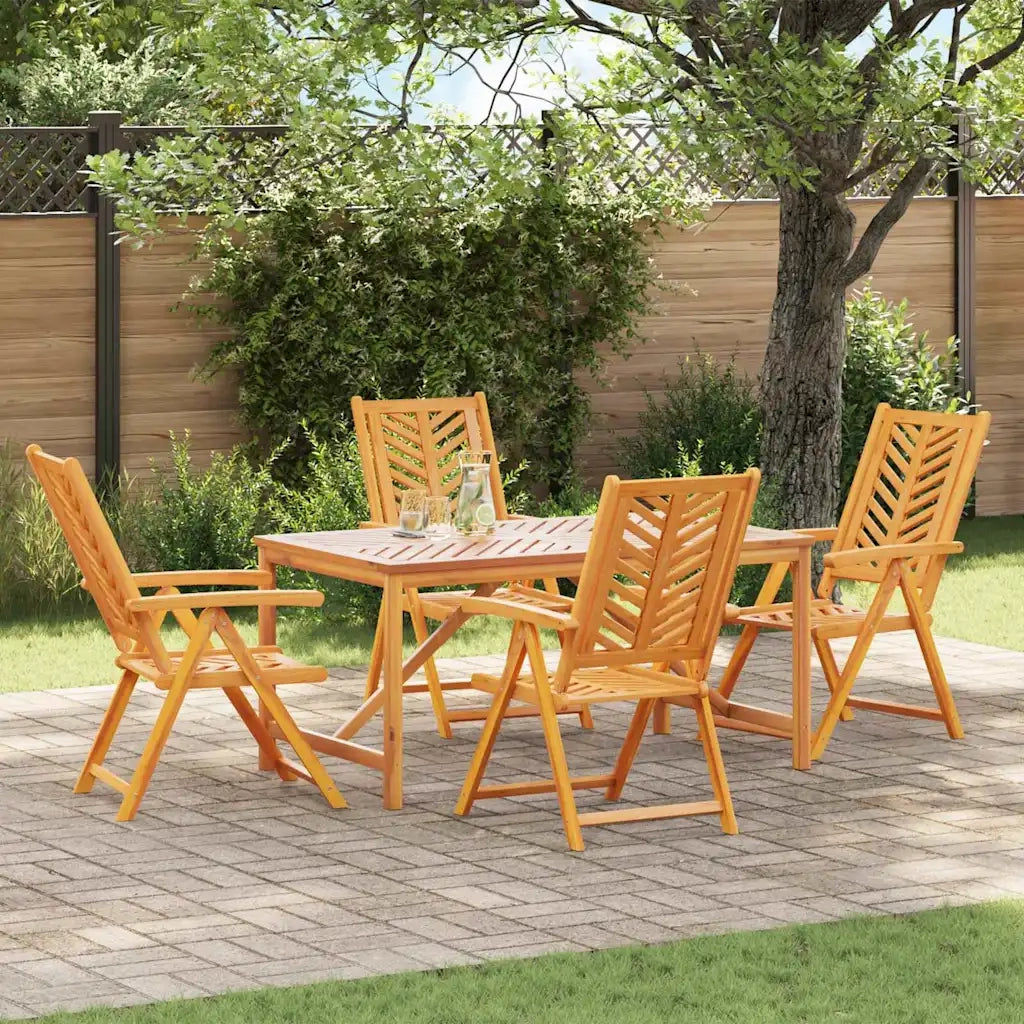 Set da Pranzo per Giardino 5 pcs Marrone 3154123