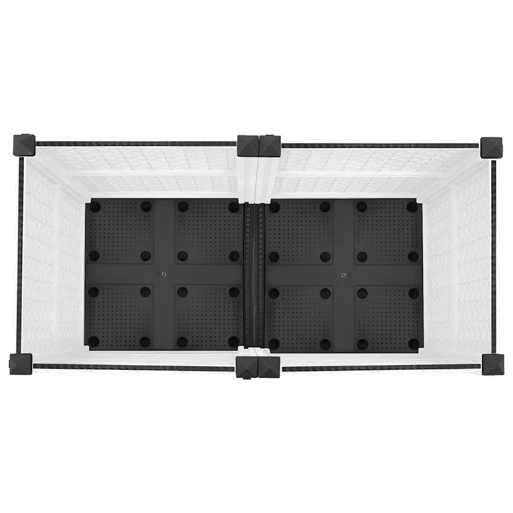 Fioriera | Cassetta per fiori | Vaso Rialzata 80x40x38 cm in Polipropilene