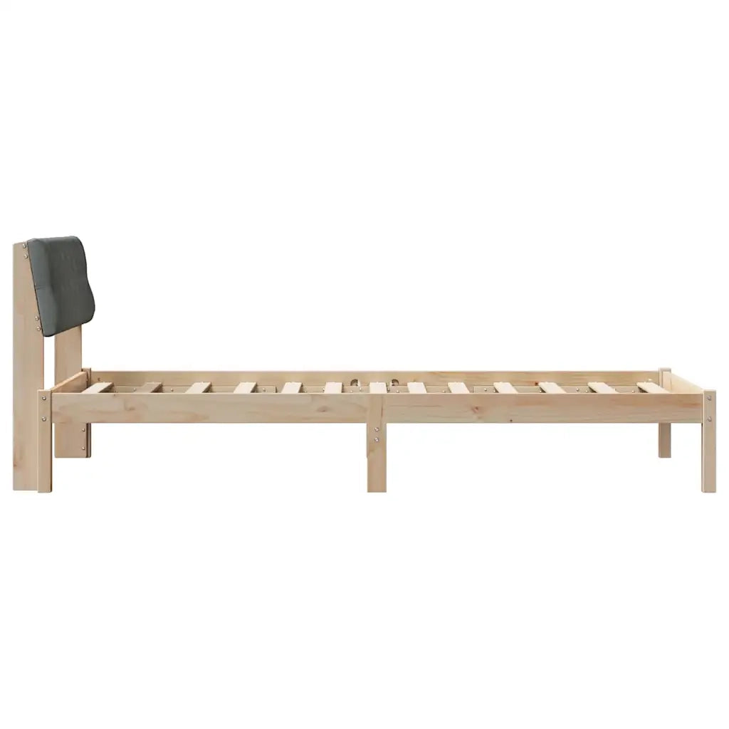 Struttura del Letto marrone e grigio scuro 90 x 190 cm 878645