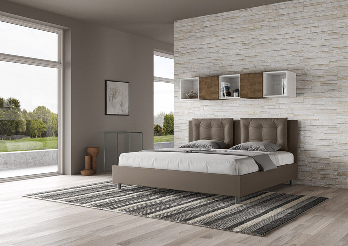 Letto Matrimoniale 160x190 cm Senza Rete Annalisa Cappuccino