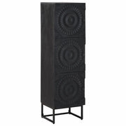 Credenza | Madia | Buffet da pranzo | Armadio da pranzo Nero 35 x 30 x 120 cm