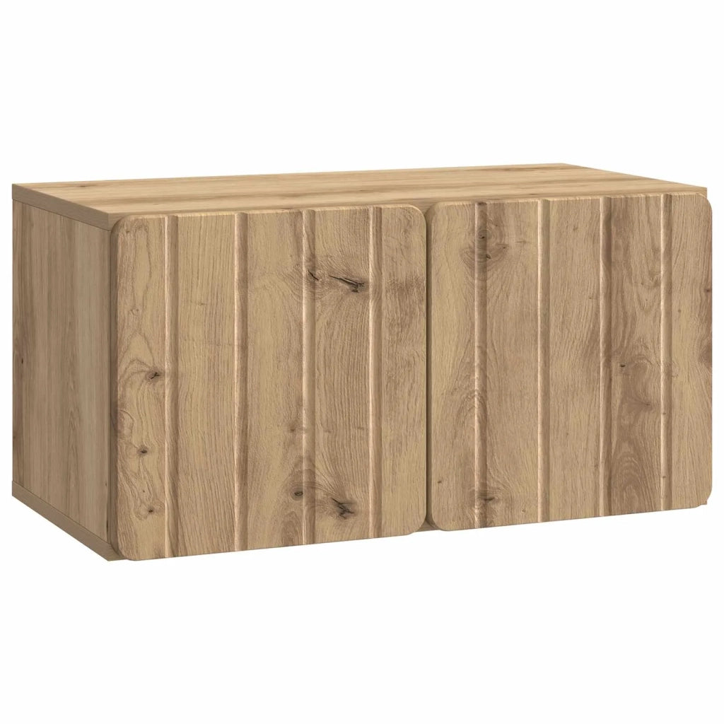 Mobile Porta TV da Muro Rovere Artigianale 59,5 x 31 x 30 cm