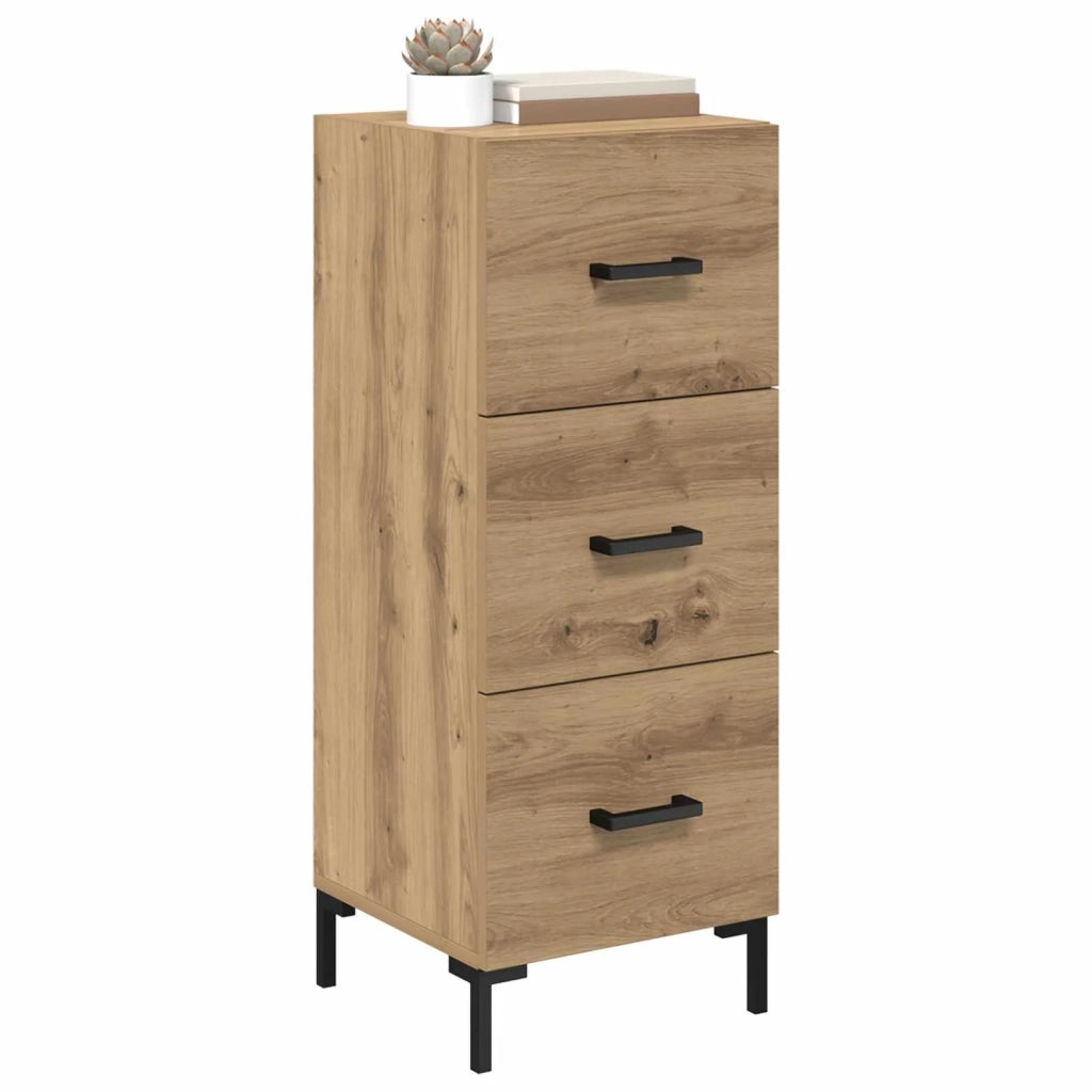 Credenza | Madia | Buffet da pranzo | Armadio da pranzo Rovere artigianale 34,5 x 34 x 90 cm Legno multistrato