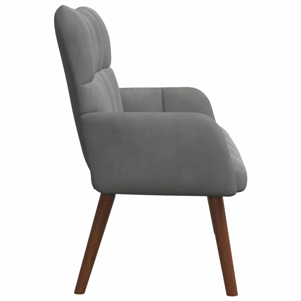 Sofa a Due Posti Grigio scuro 115 x 61 x 87 cm Velluto