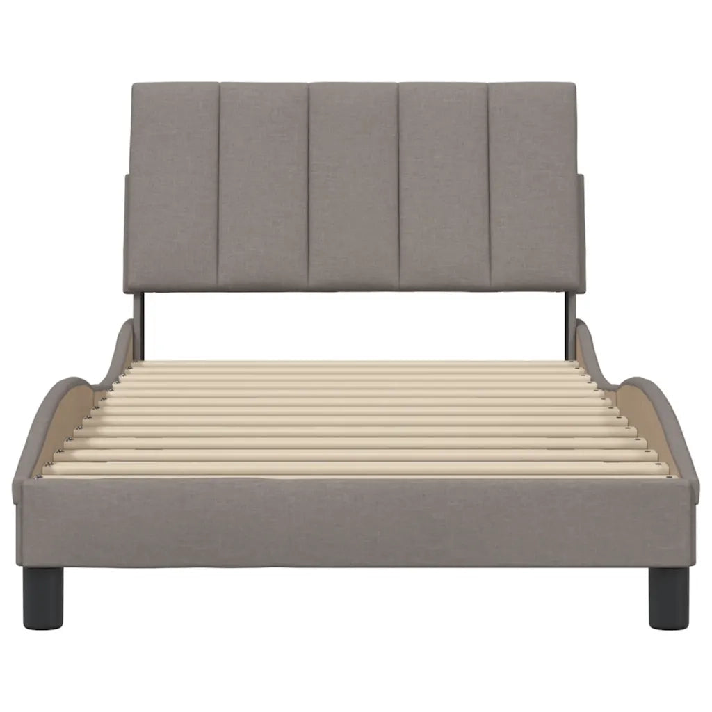 Giroletto senza Materasso Hanko Tortora 100x200 cm in Tessuto 3310374