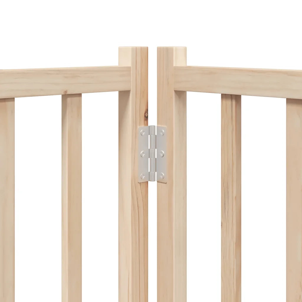 Cancello per Cani Porta Pieghevole 12 Pannelli 960 cm in Pioppo CFW8756425
