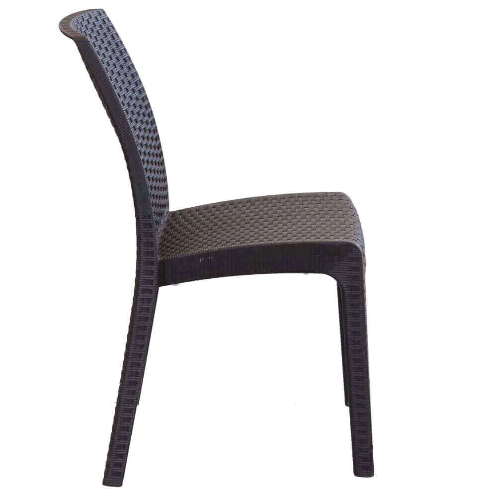 Sedia da Giardino Impilabile in Wicker cm 47x59x86 - VIRGINIA