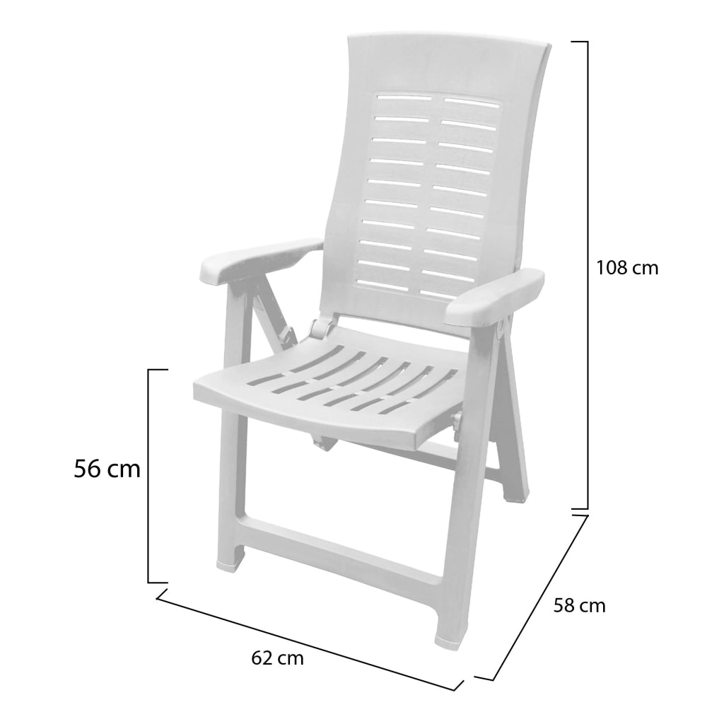 Rhump, Sedia da Esterno una Sedia Made in Italy, Bianco