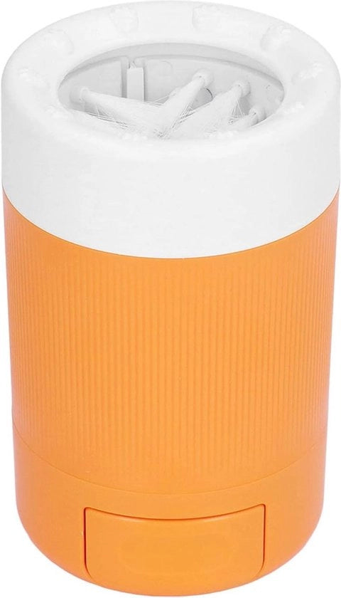 Asciugamano per gatti e cani - colore arancione - Asciugamano per gatti e cani - Becher per gatti e cani in plastica.